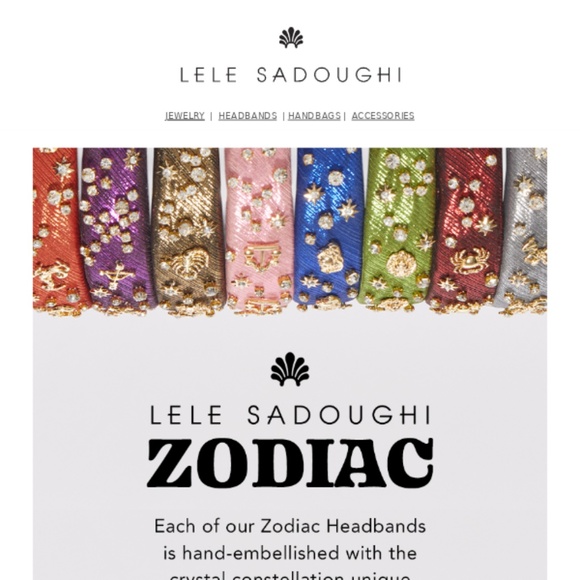 Lele Sadoughi Zodiac Taurus Alice Headband Emerald Green NWT wicked - Picture 5 of 8